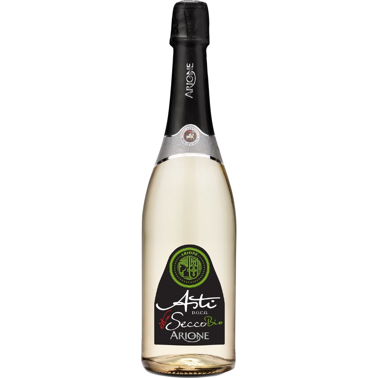 Вино игристое Arione Asti Organic DOCG белое экстра-сухое 0.75 л - фото 1