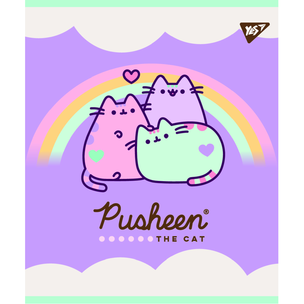 Набор тетрадей Yes Pusheen А5 в линейку 18 листов 10 шт. (766826) - фото 1