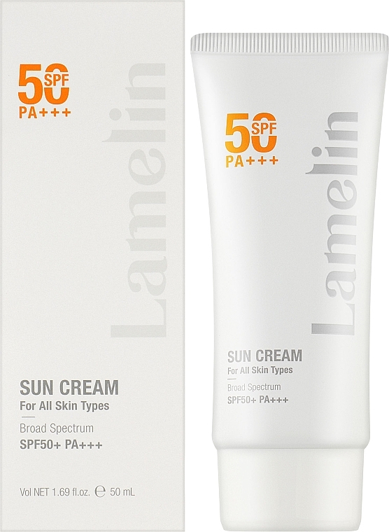 Солнцезащитный крем для всех типов кожи Lamelin Sun Cream SPF50+PA+++ 50 мл - фото 2