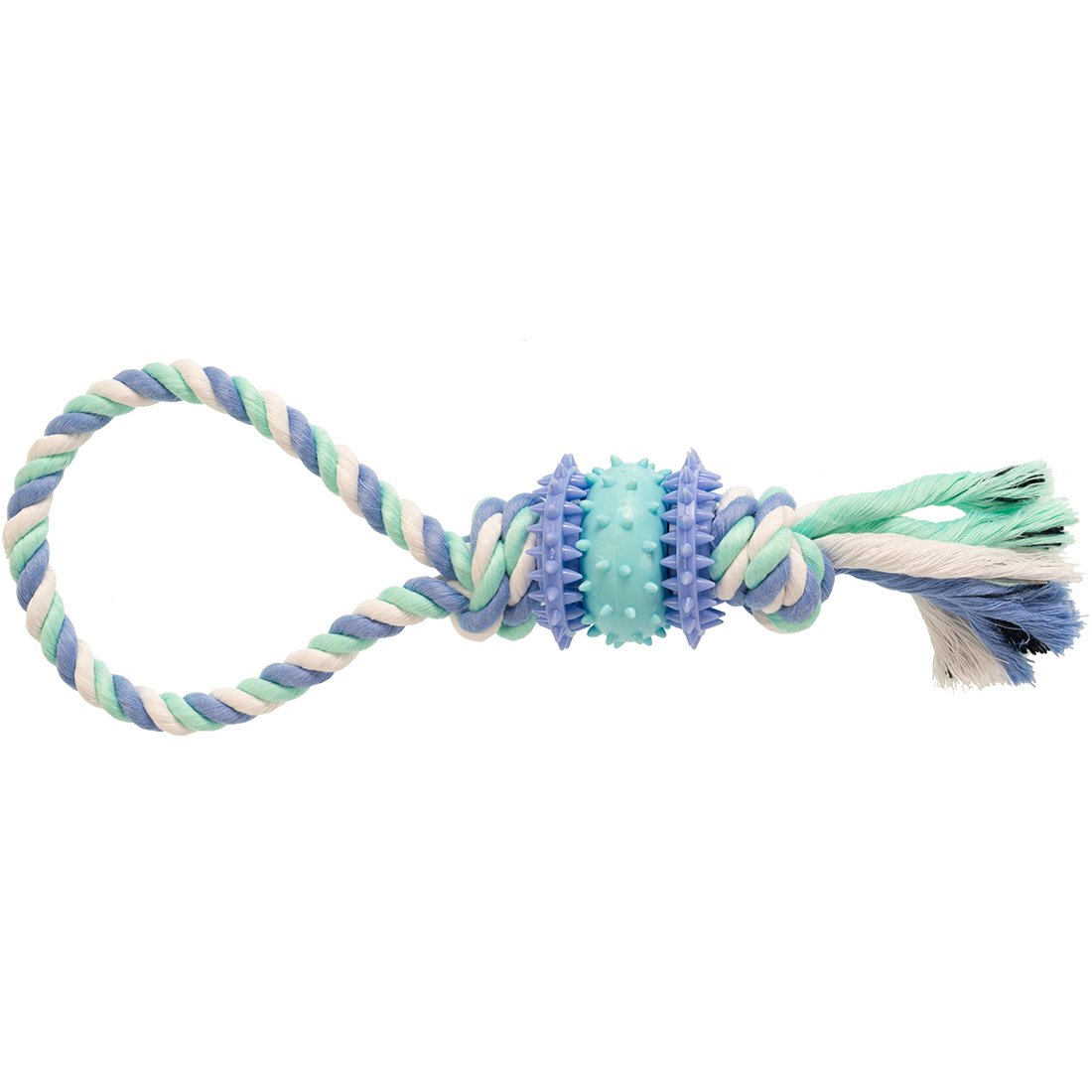 Іграшка для собак GimDog Dent Plus, мотузка з термопластичною гумою, 30 см - фото 1