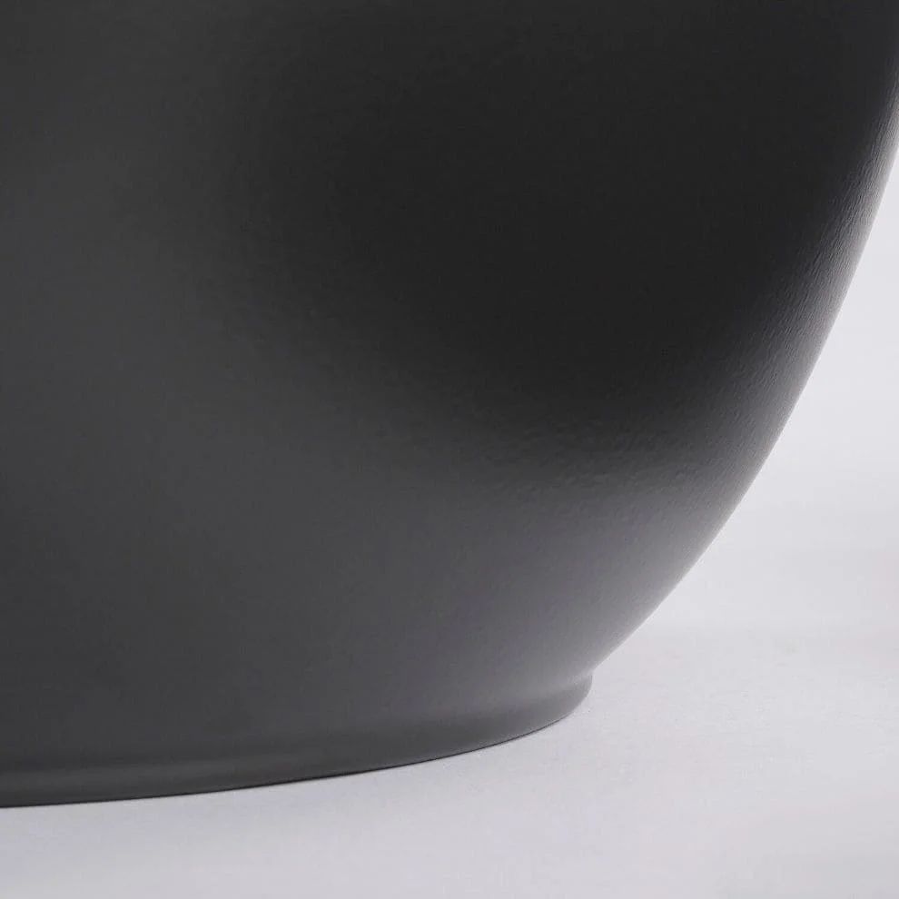 Кашпо Edelman Tusca pot round, 19,5 см, чорне, матове (144277) - фото 4