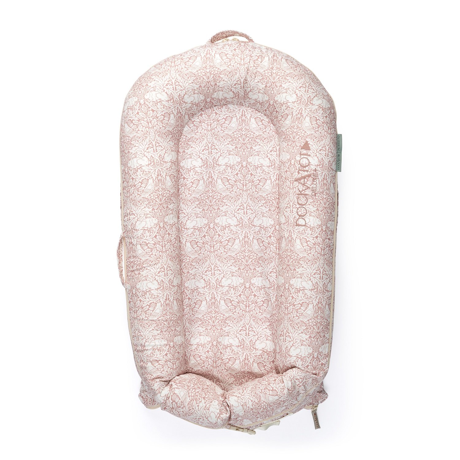 Матрас-кокон DockATot Deluxe+ Breer Rabbit, 85х46 см, белый с розовым (EU10361) - фото 1