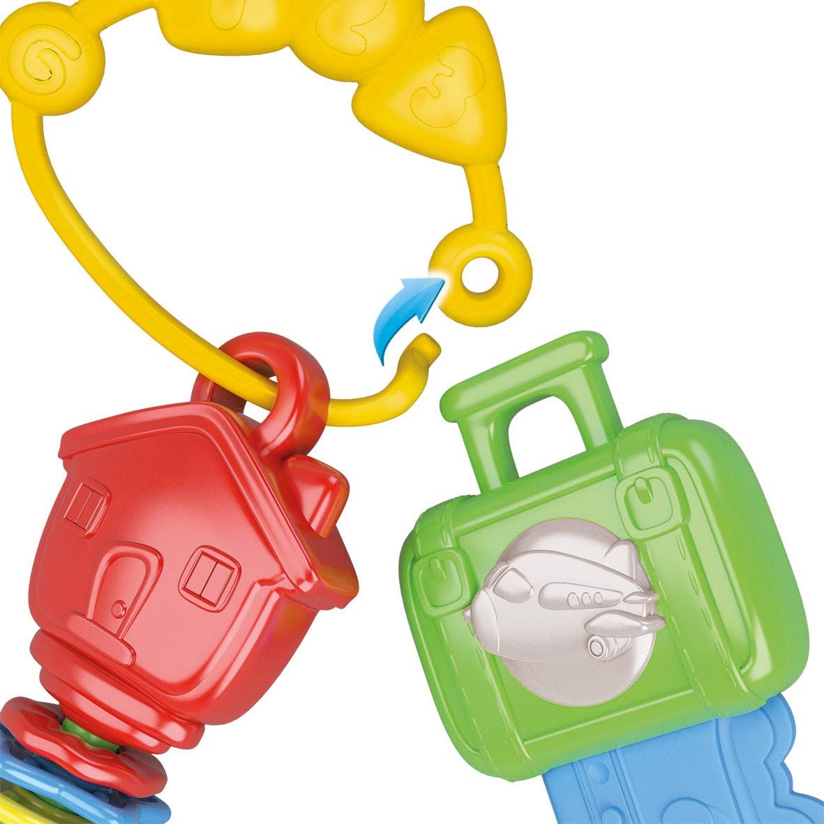 Игрушка-погремушка Baby Clementoni Multi-activity Keys (17460) - фото 3