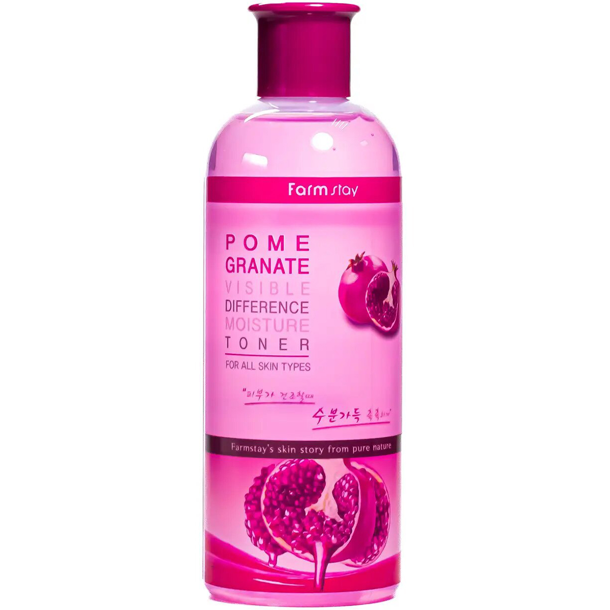 Тонер FarmStay Visible Difference Moisture Toner Pomegranate зволожувальний з екстрактом граната 350 мл - фото 1