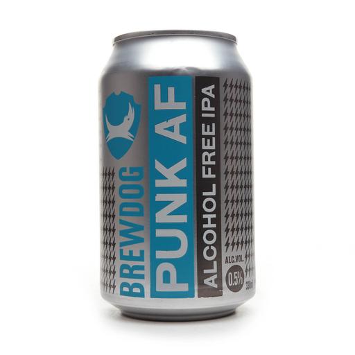 Пиво безалкогольное BrewDog Punk AF светлое 0.5% 0.33 л ж/б, - фото 1