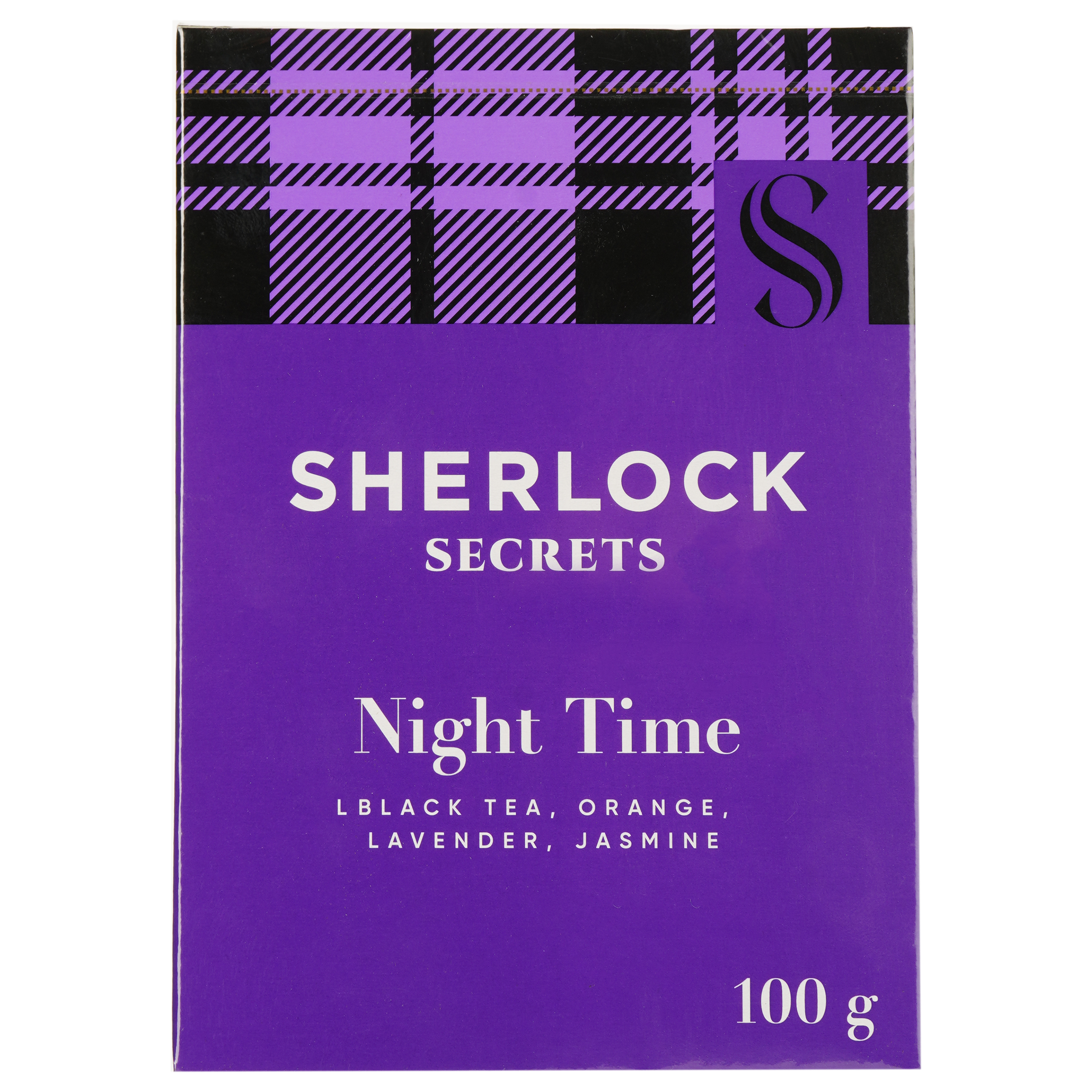 Чай чорний Sherlock Secrets Night Time, з цедрою апельсина, квітами лаванди та жасмину, 100 г (920155) - фото 1