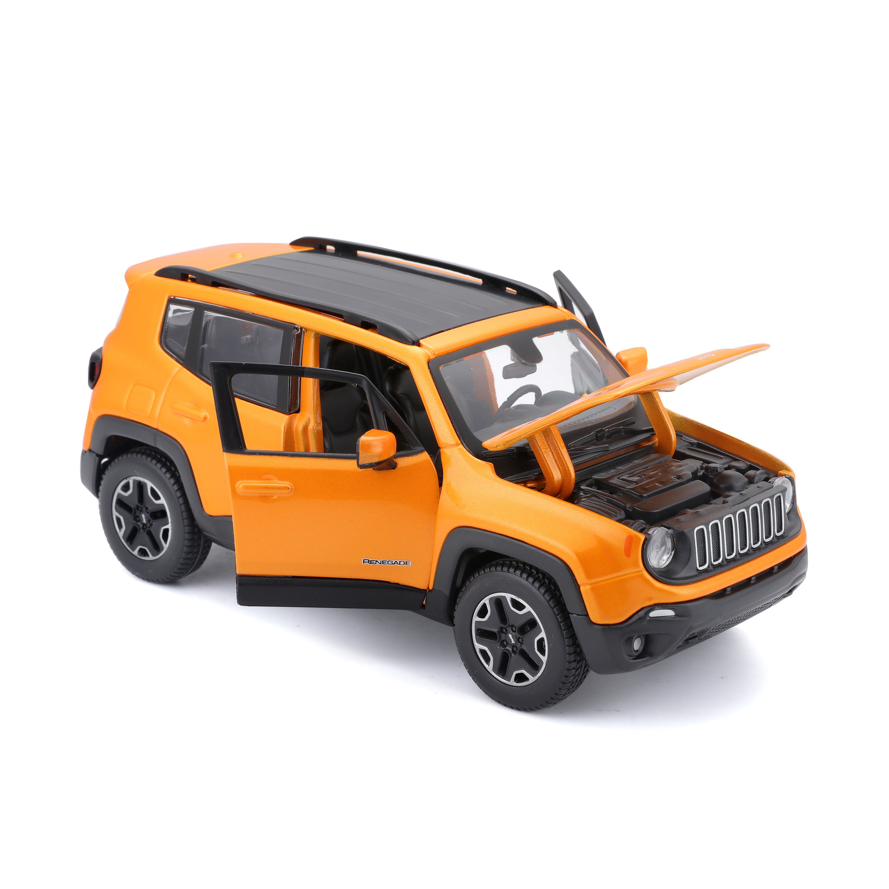 Игровая автомодель Maisto Jeep Renegade, оранжевый металлик, 1:24 (31282 orange) - фото 5