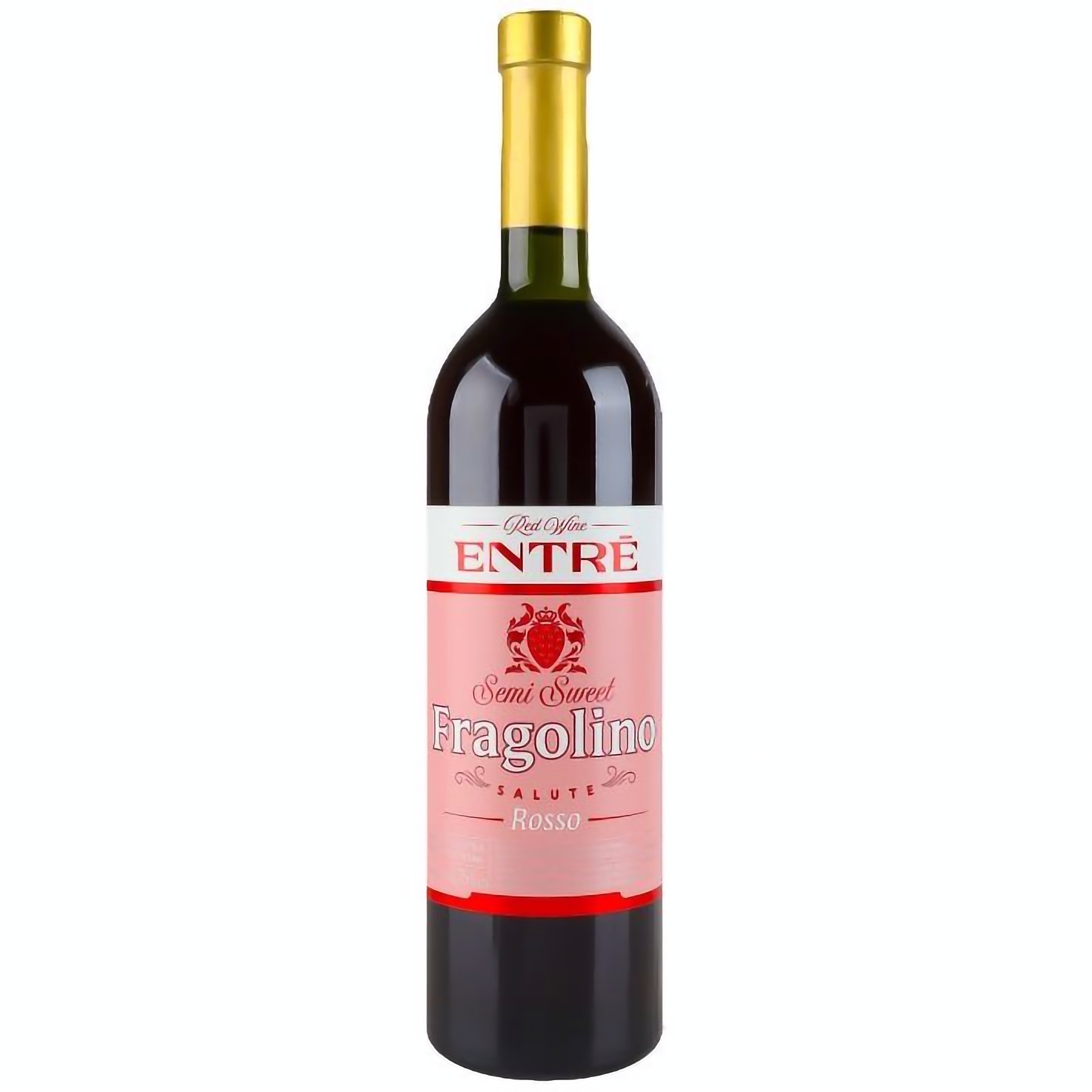 Вино Entre Fragolino Rosso красное полусладкое 0.75 л - фото 1