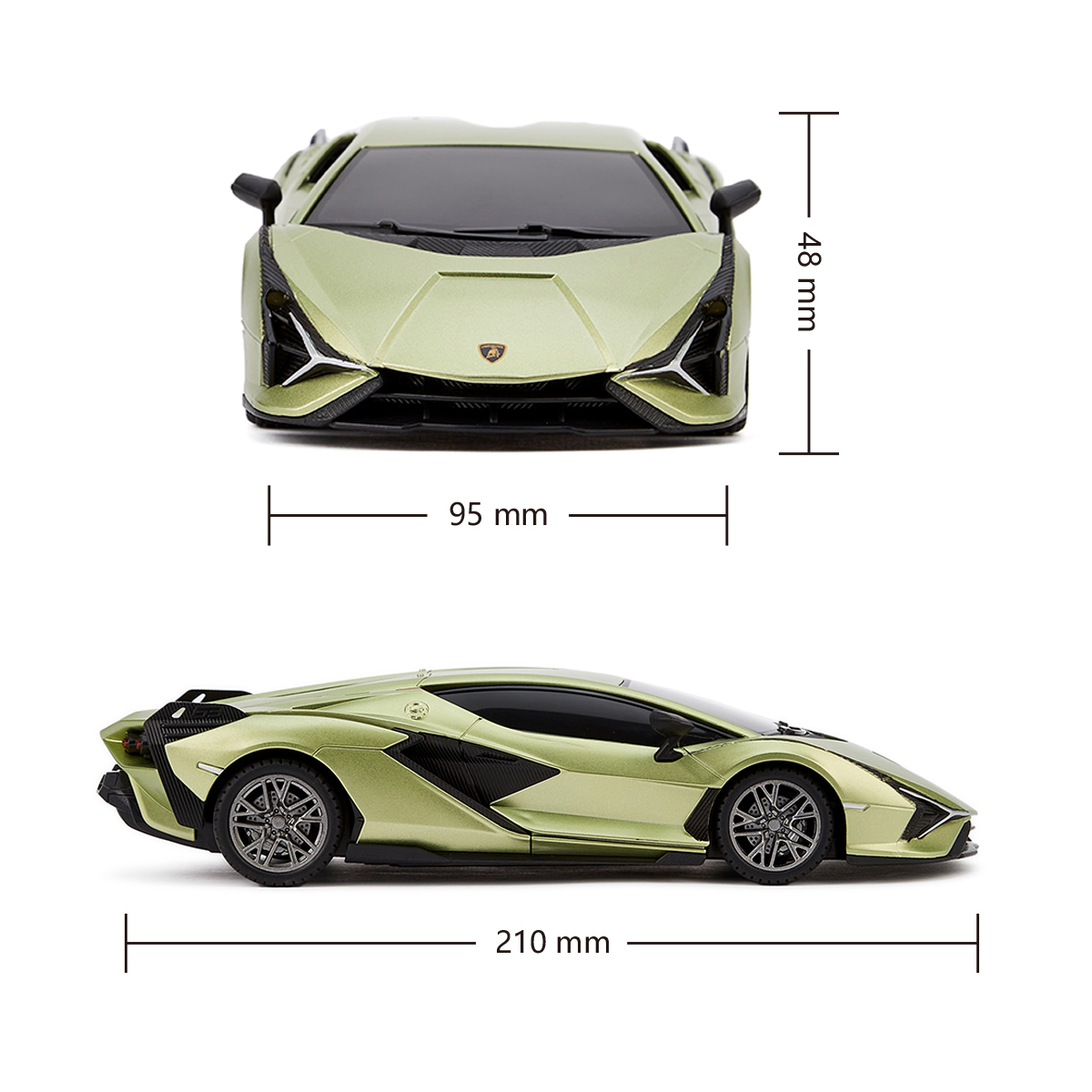 Автомобіль KS Drive на р/к Lamborghini Sian 1:24, 2.4Ghz зелений (124GLSG) - фото 6