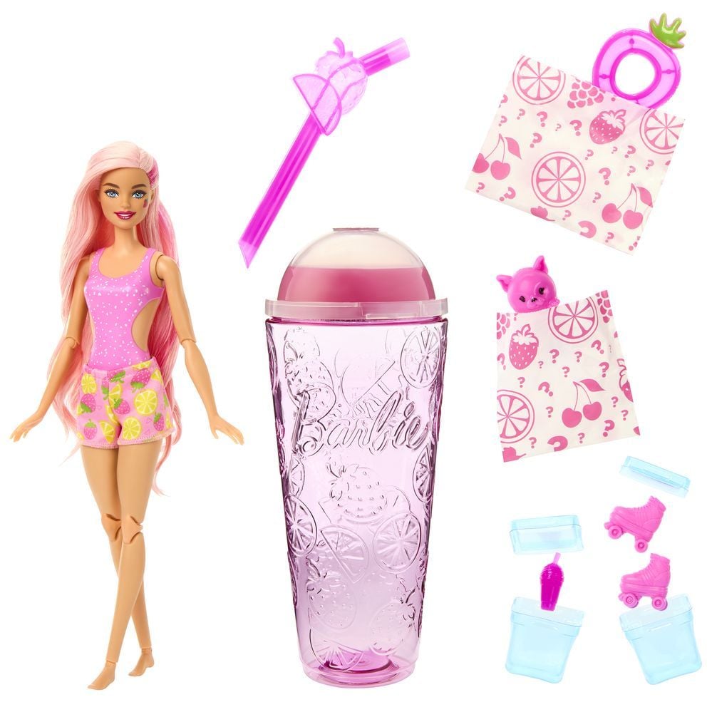 Кукла Barbie Pop Reveal Fruit Series Клубничный лимонад (HNW41) - фото 2