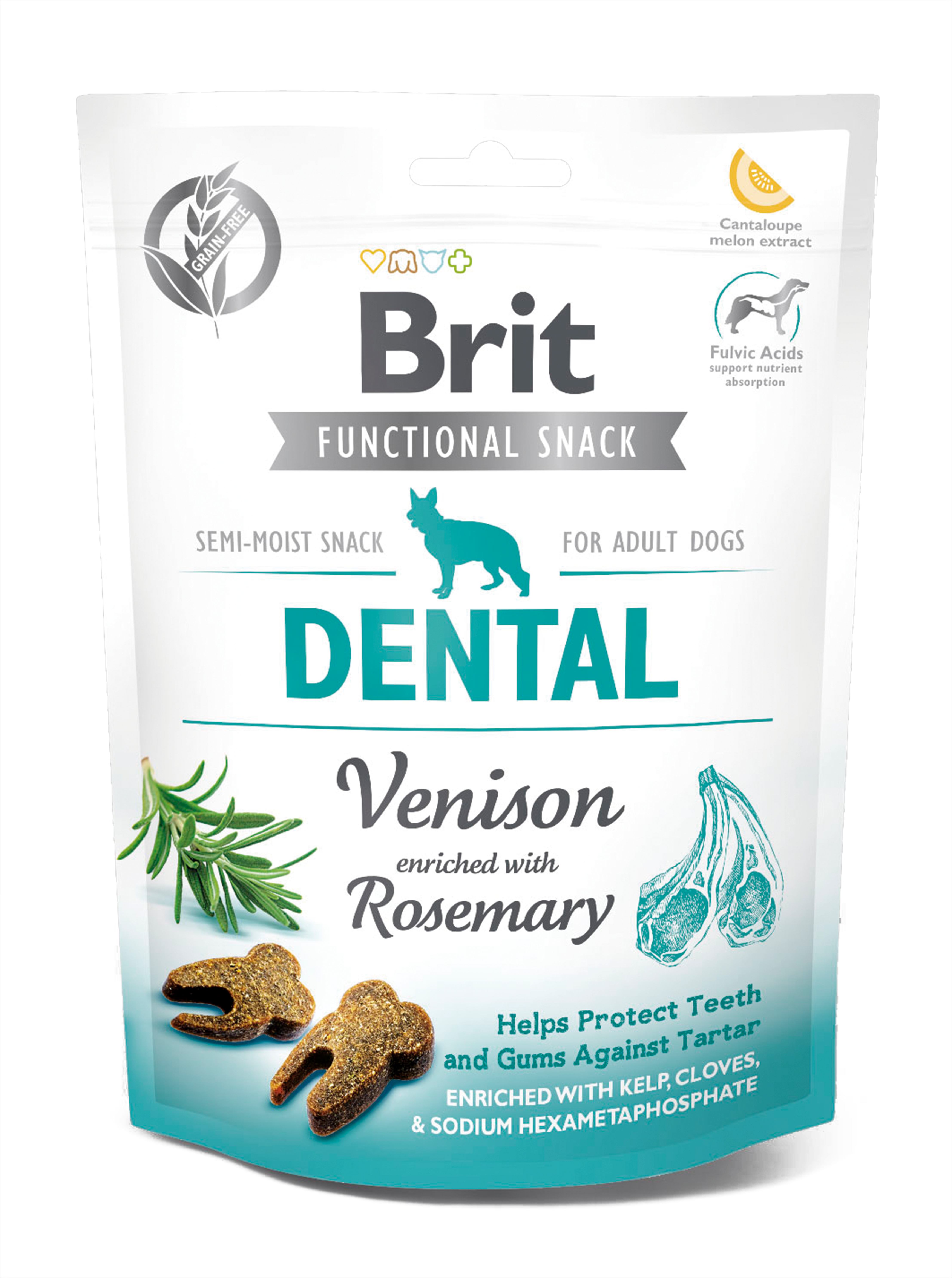 Беззерновое лакомство для собак Brit Care Dental, оленина с розмарином, 150 г - фото 1