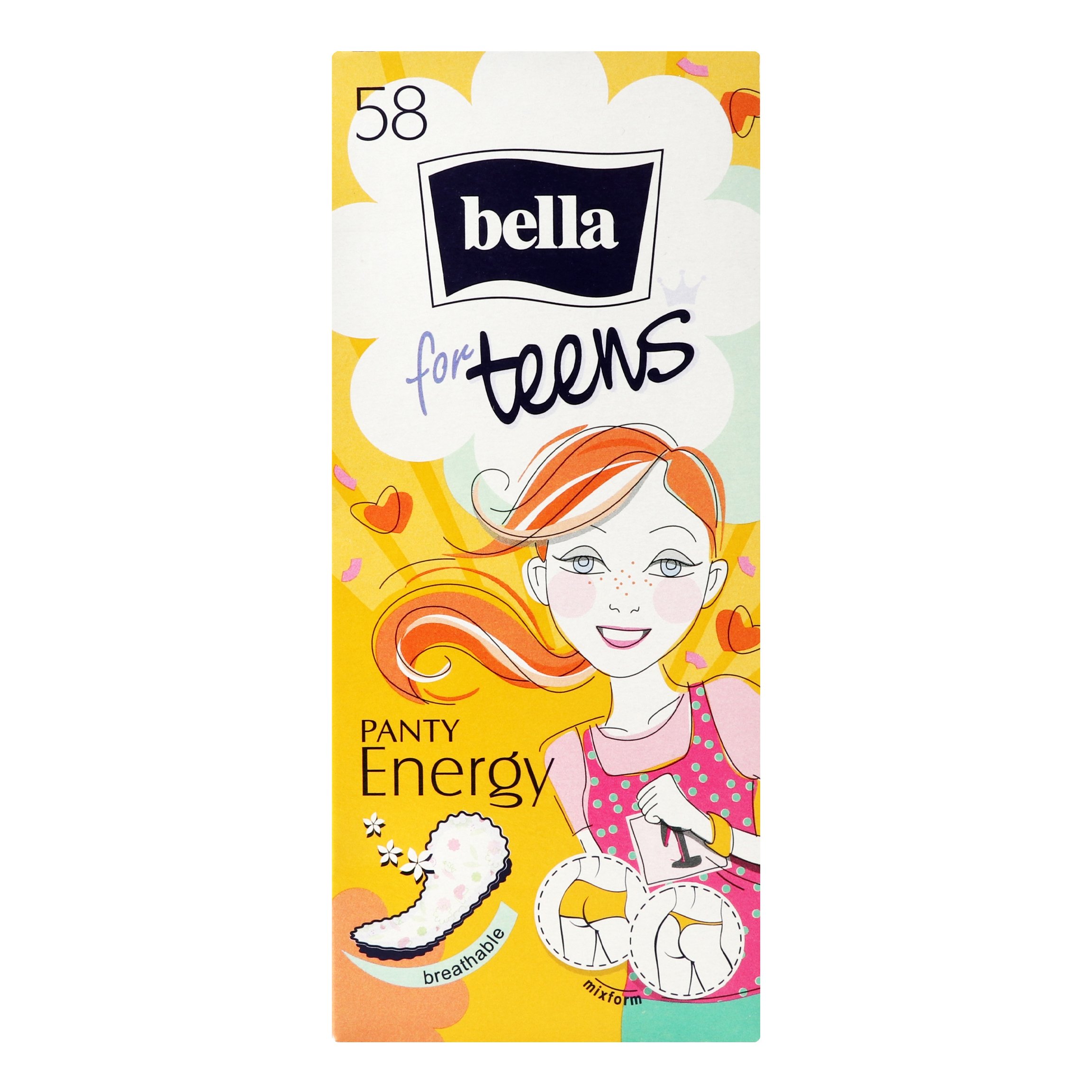 Ежедневные прокладки Bella for Teens Energy 58 шт. - фото 2