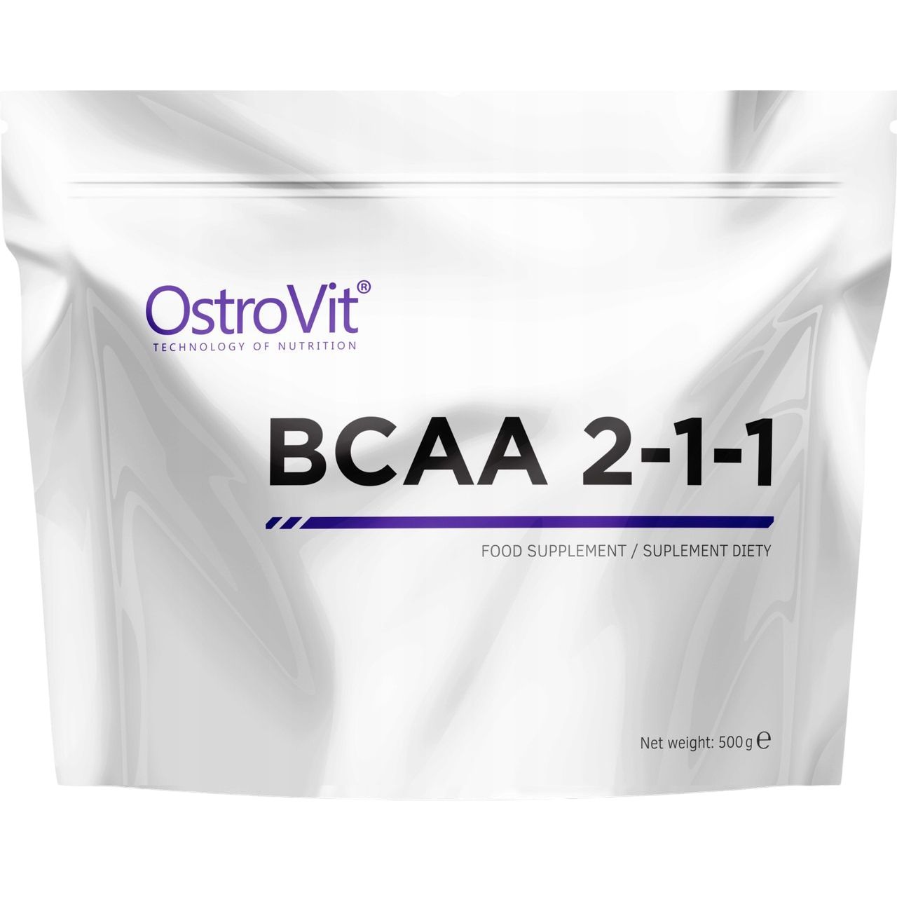 Аминокислота OstroVit BCAA 2-1-1 Natural 500 г - фото 1
