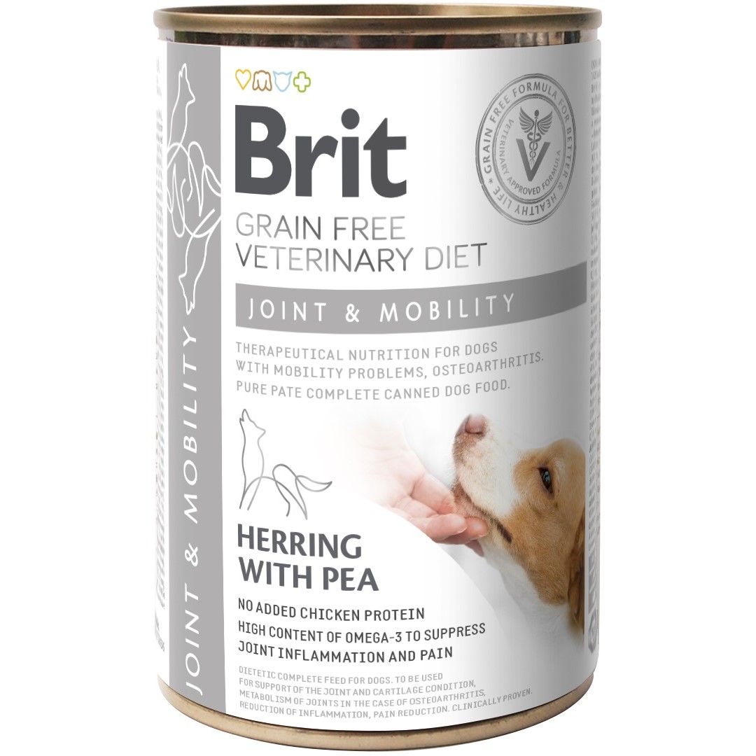 Вологий корм для собак Brit Grain Free Veterinary Diet Joint&Mobility для підтримки здоров'я суглобів у собак 400 г - фото 1