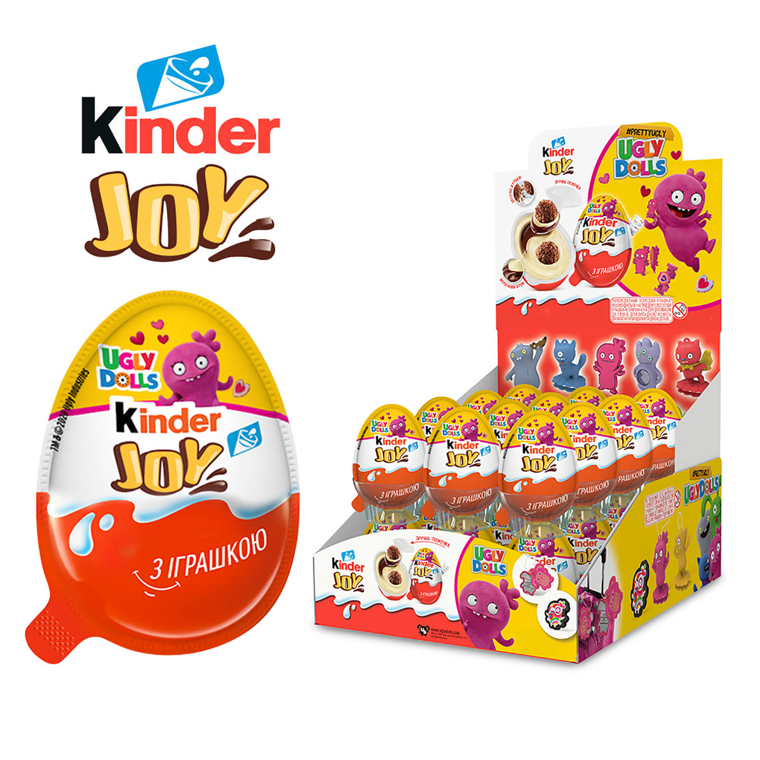 Яйце шоколадне Kinder Joy Ugly Dolls для дівчаток, 20 г (594171) - фото 2