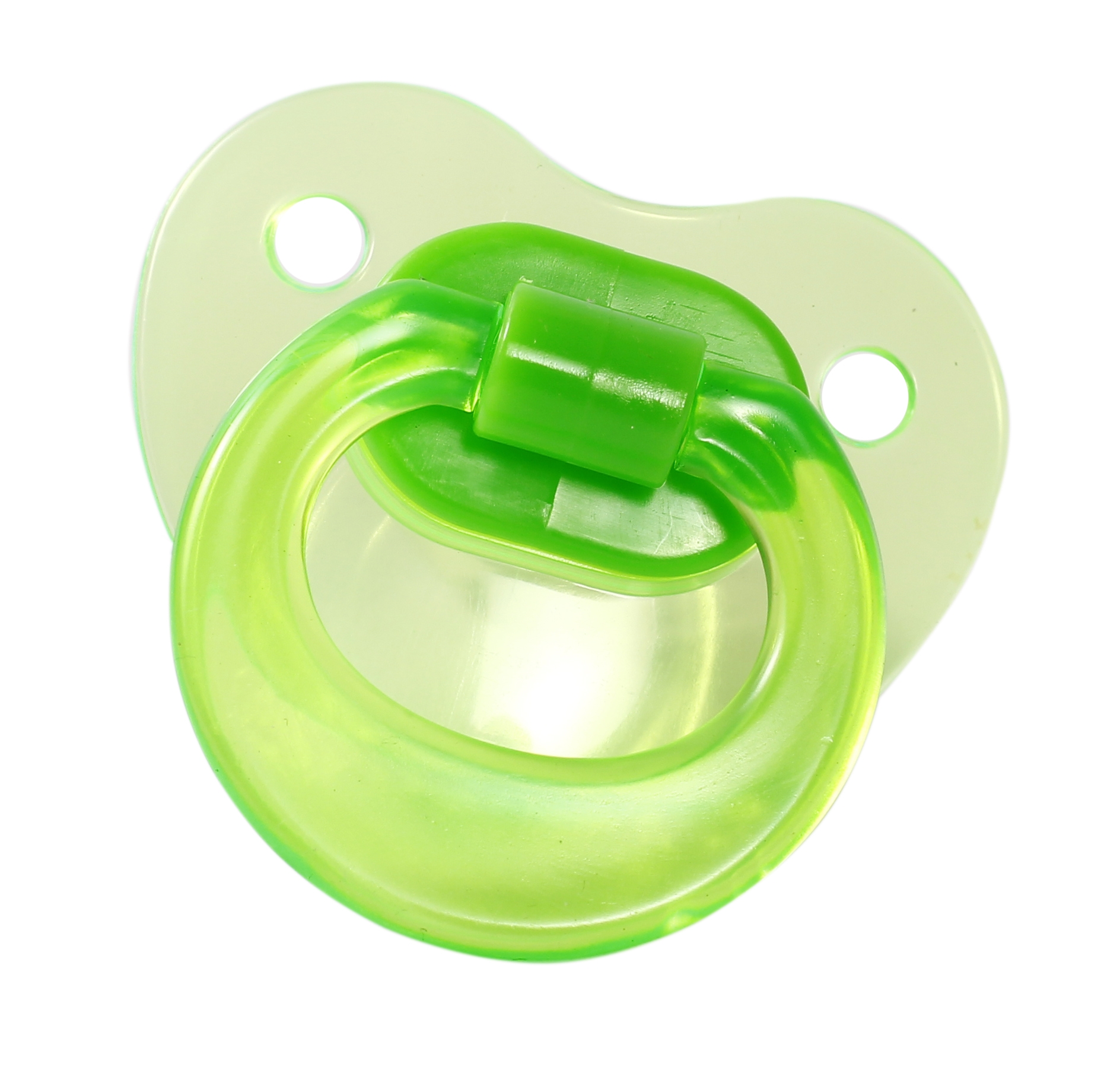 Пустышка силиконовая Курносики, круглая, 0-6 мес., зеленый (7038 0+ зел) - фото 2