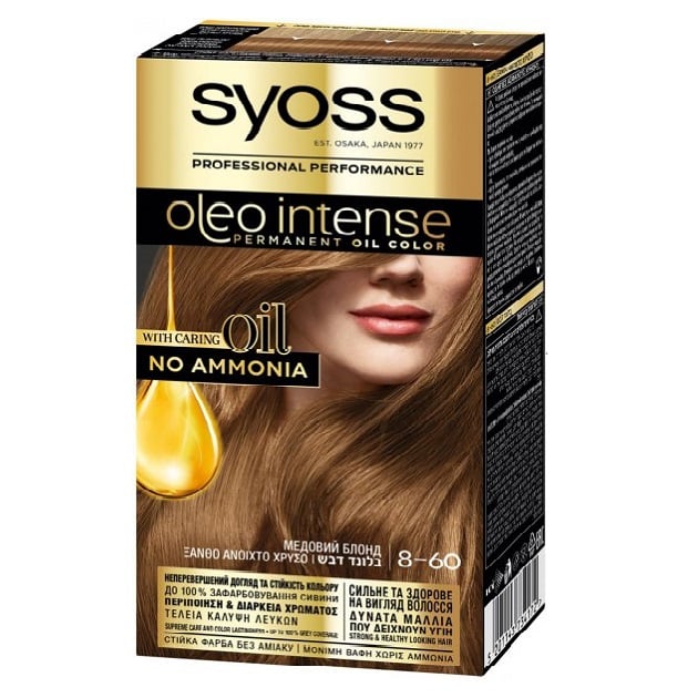 Фарба для волосся Syoss 8-60 Медовий блонд, без аміаку, 115 мл - фото 1