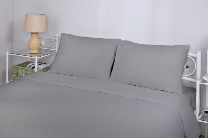 Комплект постільної білизни Good-Dream Бязь Grey Євро, 4 одиниці (GDCGBS200220) - фото 1