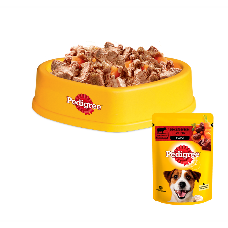 Корм для собак Pedigree с говядиной и ягненком в соусе, 100 г - фото 3