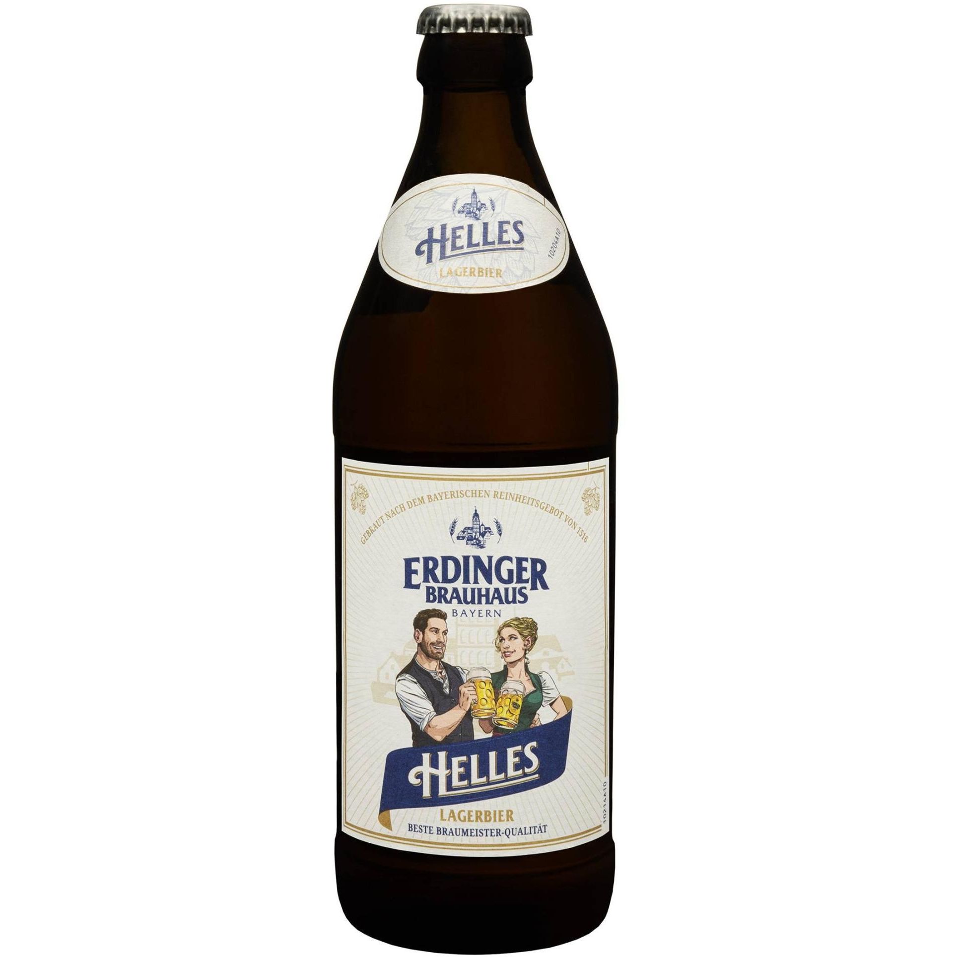 Пиво Erdinger Brauhaus Helles светлое 5.1% 0.5 л. - фото 1