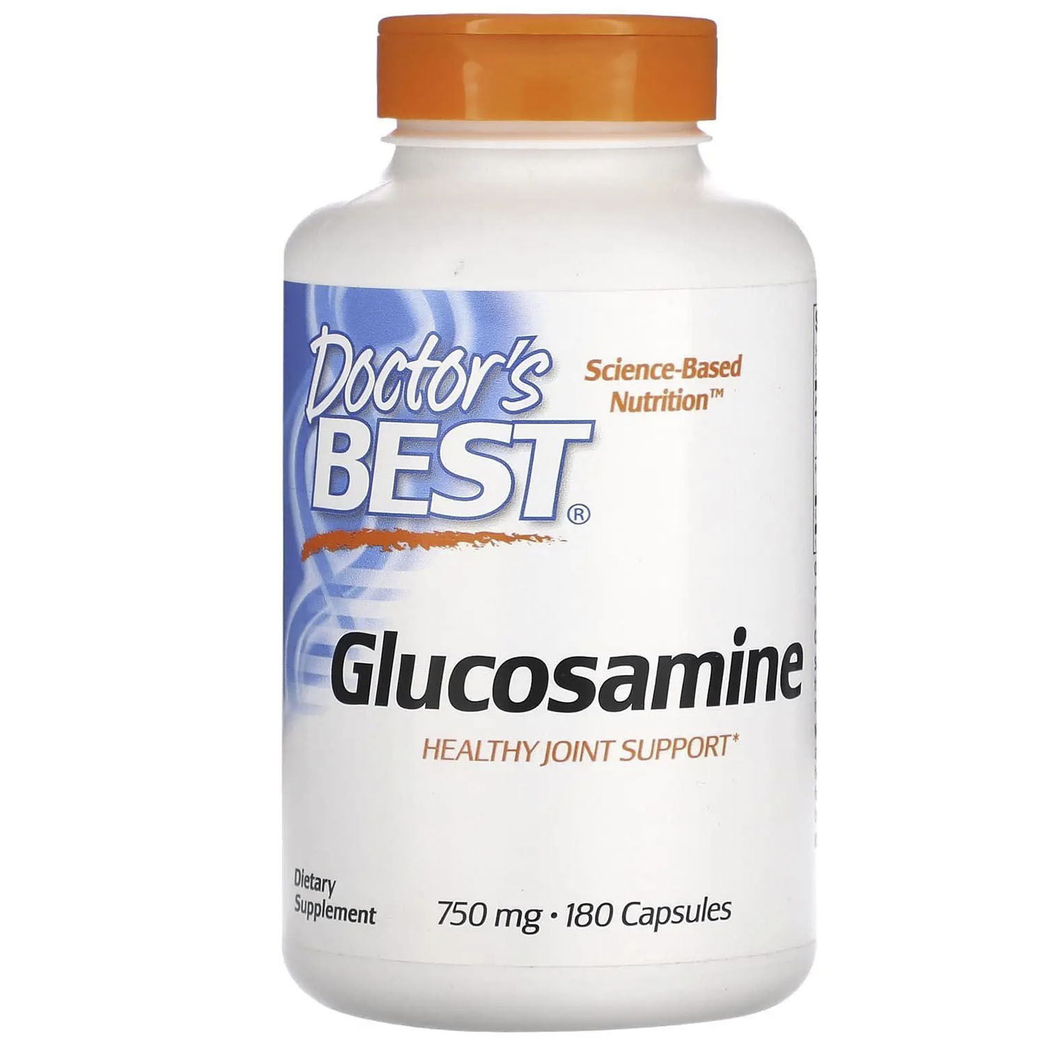 Глюкозамин сульфат Doctor's Best Glucosamine Sulfate 750 мг 180 капсул - фото 1