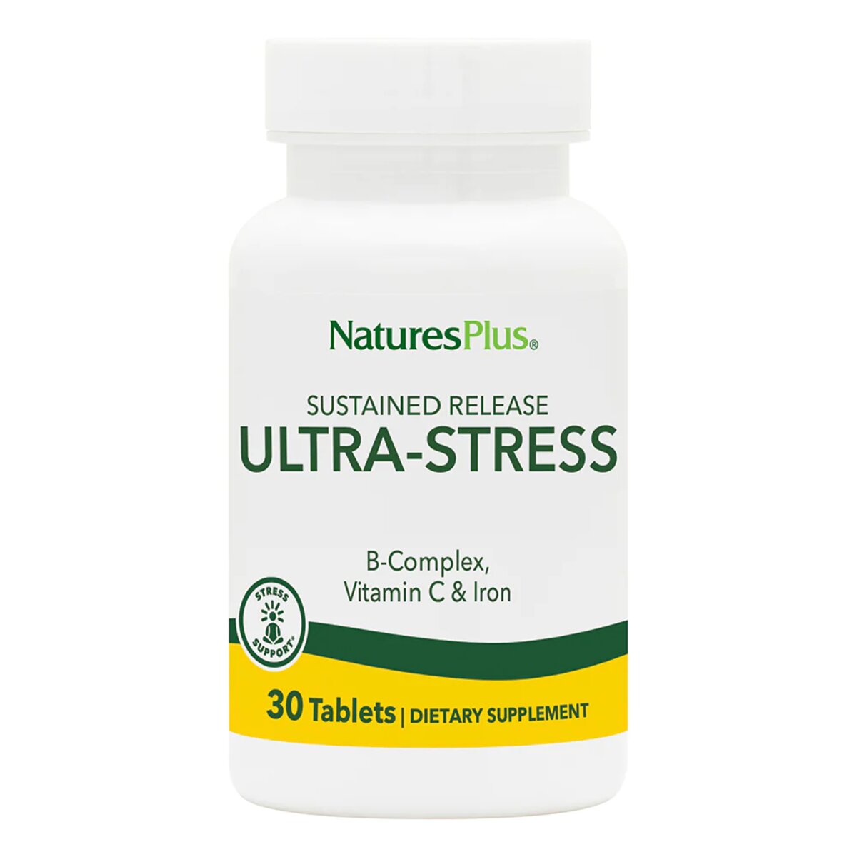 Комплекс для подолання стресу Nature's Plus Ultra Stress з Залізом 30 таблеток - фото 1