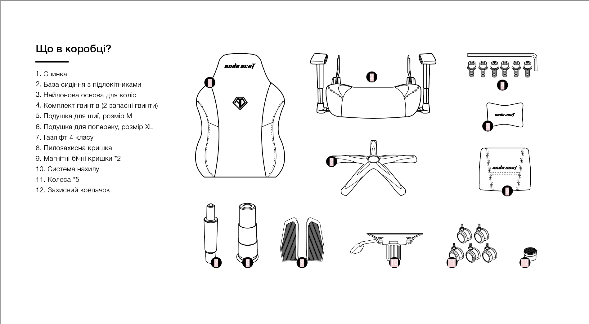 Игровое кресло Anda Seat Phantom 3 Tiger Edition Orange Size L (AD18Y-14-OB-PV/C) - фото 19