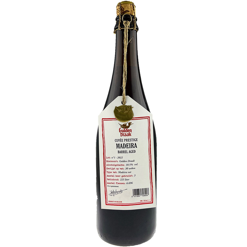 Пиво Gulden Draak Cuvee Prestige Madeira янтарное 10.5% 0.75 л - фото 1
