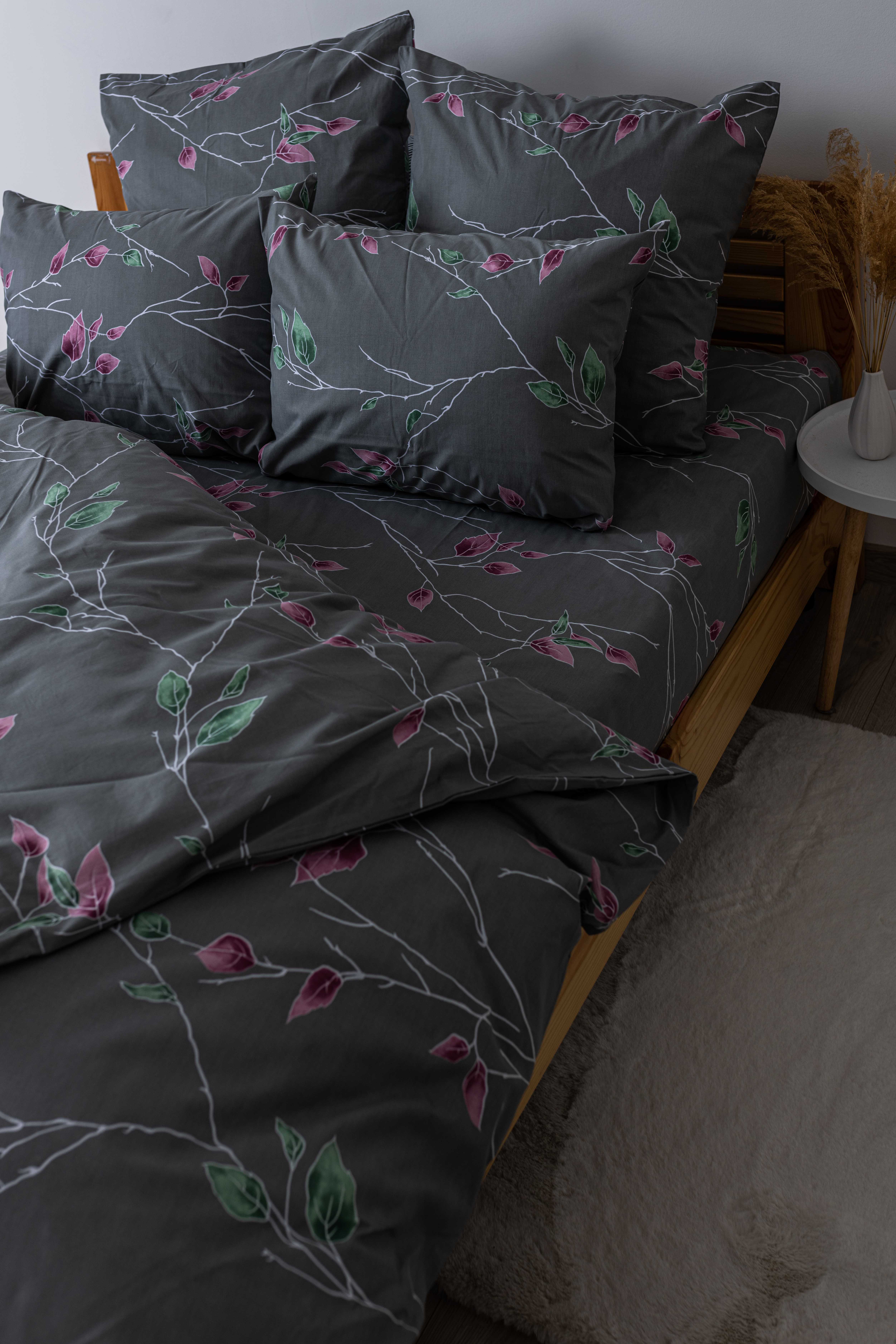 Комплект постельного белья ТЕП Soft dreams Branch On Grey семейный темно-серый (2-03860_25656) - фото 5