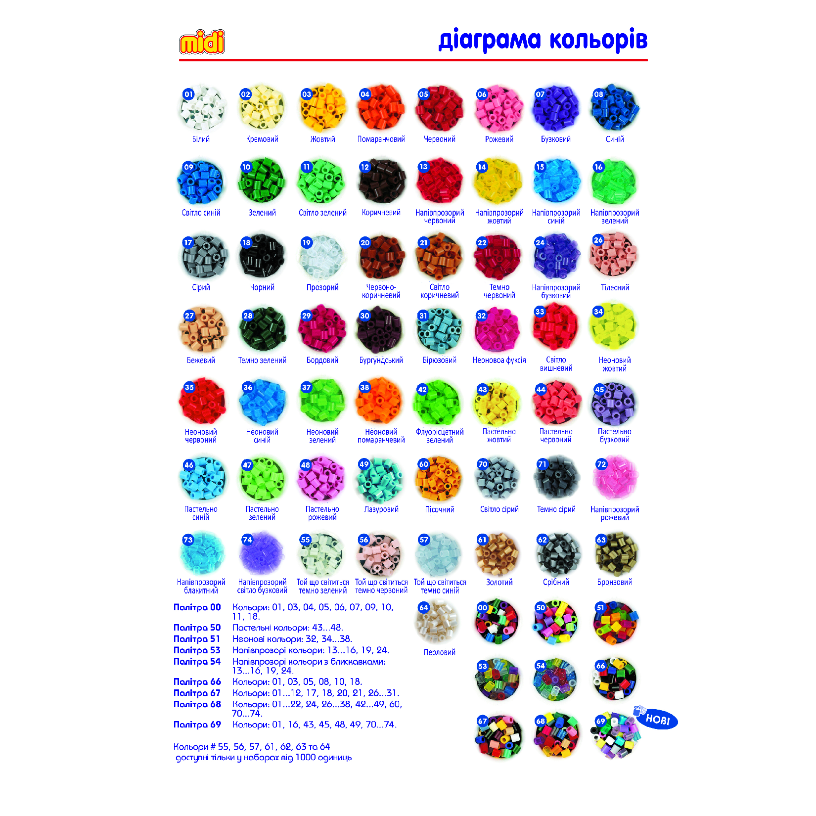 Термомозаика Hama Midi Набор цветных бусин, 30000 элементов (208-00) - фото 2