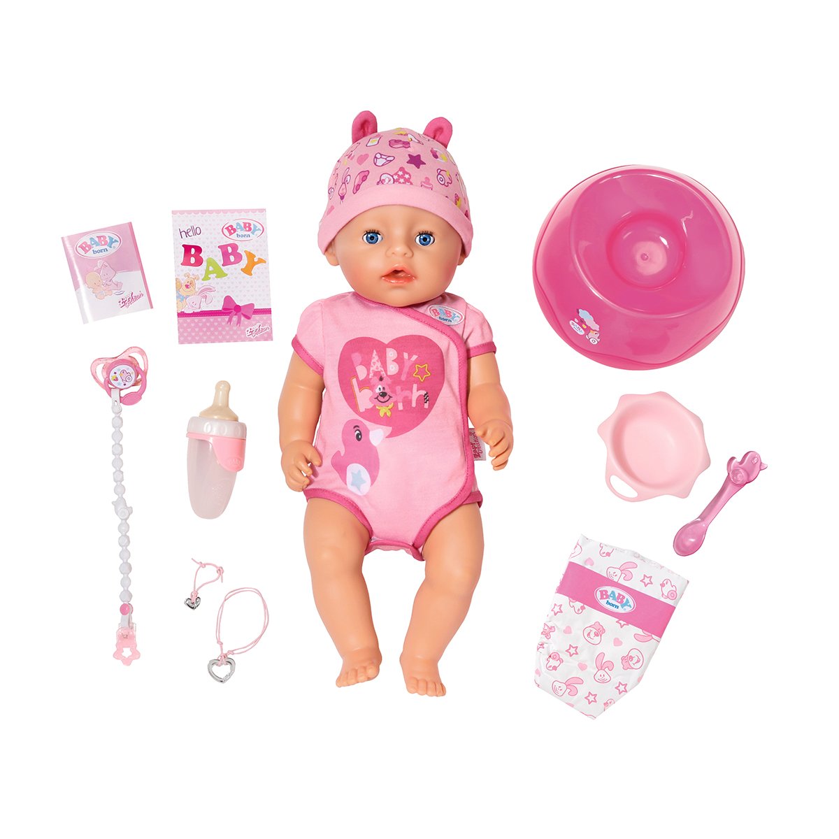 Кукла Baby Born Нежные объятия Очаровательная Малышка, с аксессуарами, 43 см (824368) - фото 1