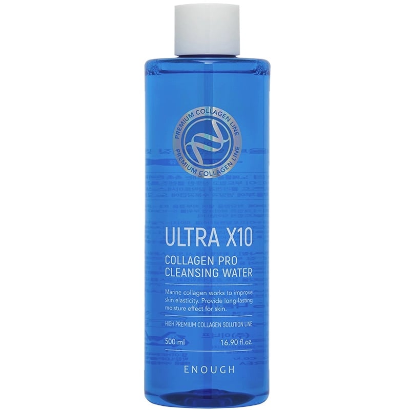 Очищаюча вода Enough Ultra X10 Collagen Pro Cleansing Water з колагеном, 500 мл - фото 1