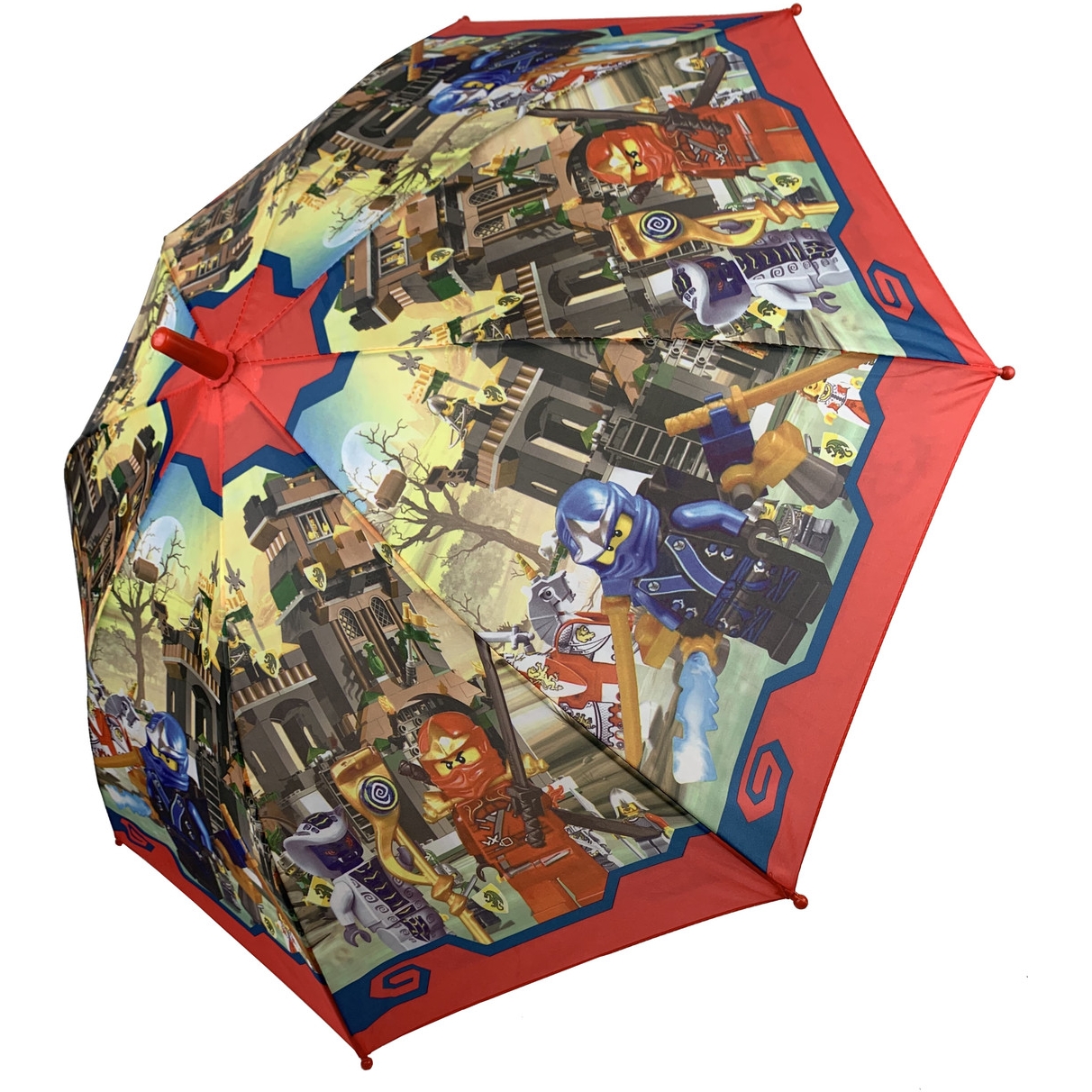 Дитяча парасолька-палиця напівавтомат Paolo Rossi 84 см різнобарвна - фото 1
