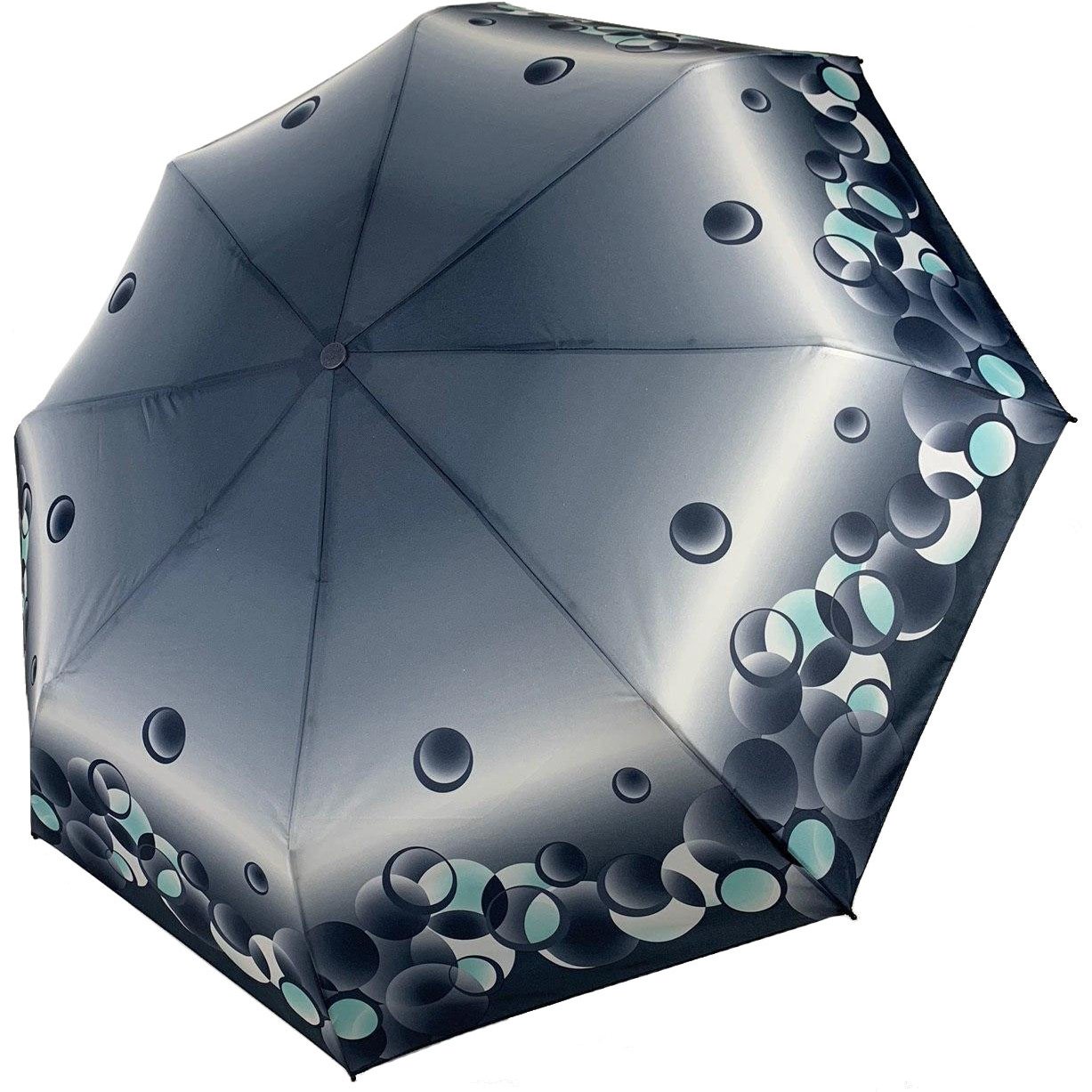 Женский складной зонтик механический S&L 97 см синий - фото 1