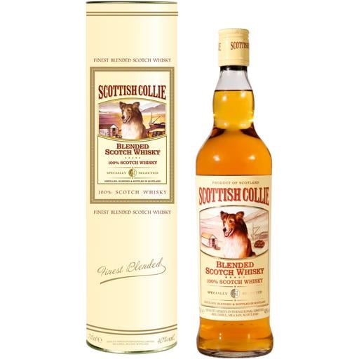 Виски Scottish Collie Blended Scotch Whisky 40% 0.7 л в тубусе - фото 1