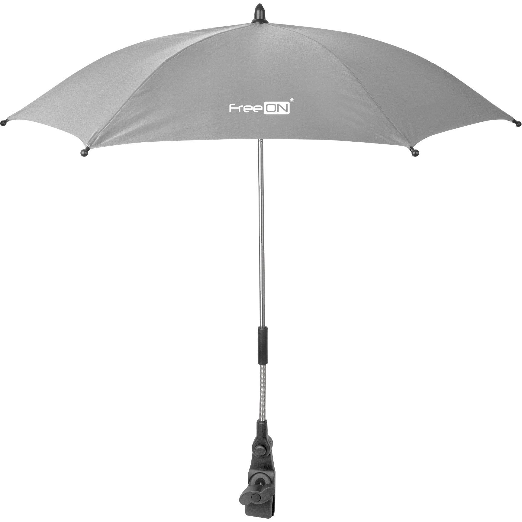 Зонт для детской коляски FreeOn Light Grey (44510) - фото 1