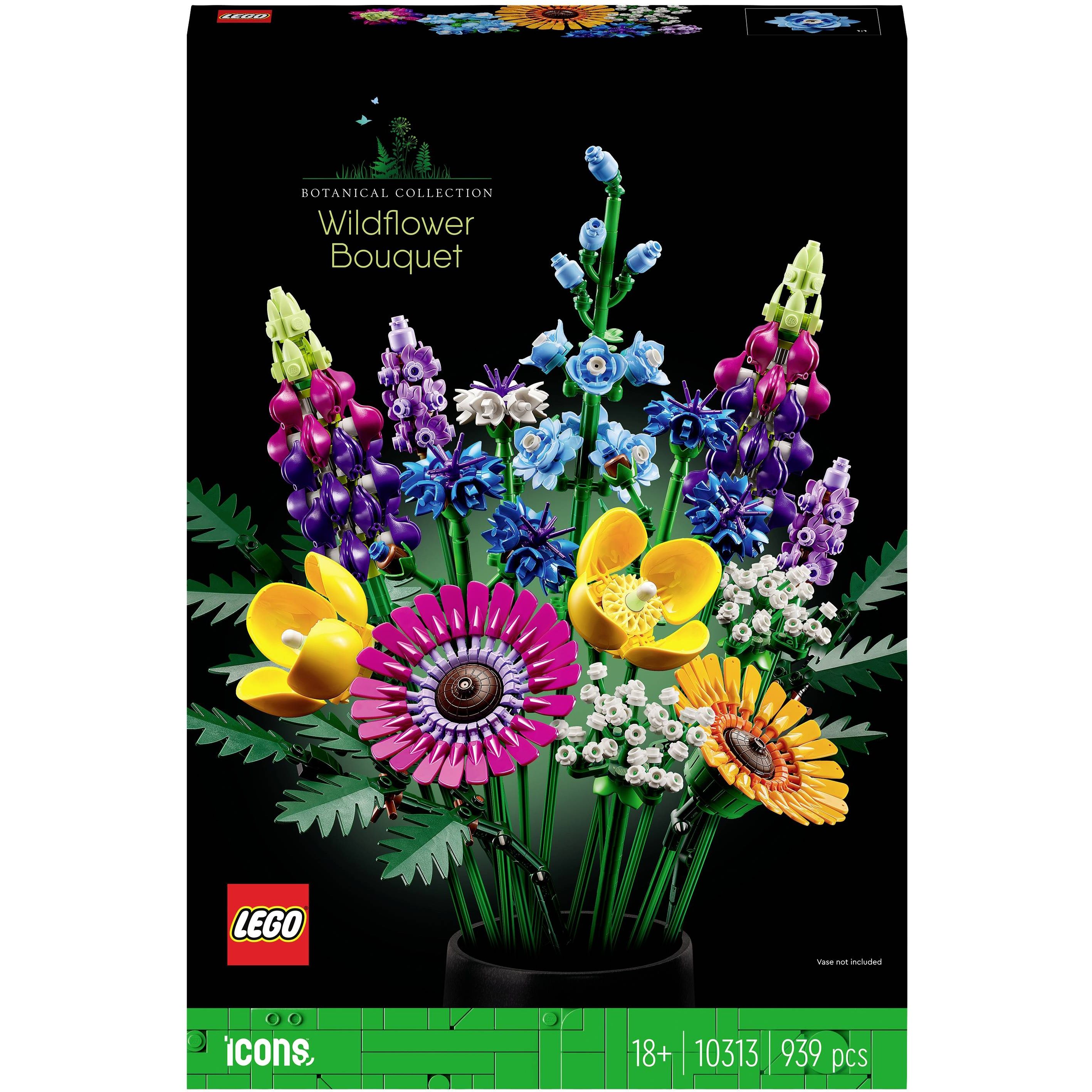 Конструктор LEGO Icons Botanical Wildflower Bouquet, 939 деталей (10313) - фото 1