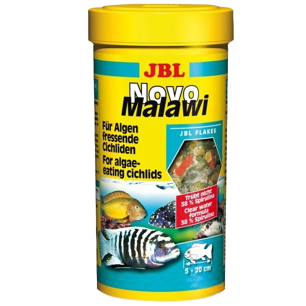 Корм для рослиноїдних цихлід JBL Novo Malawi, 1 л - фото 1