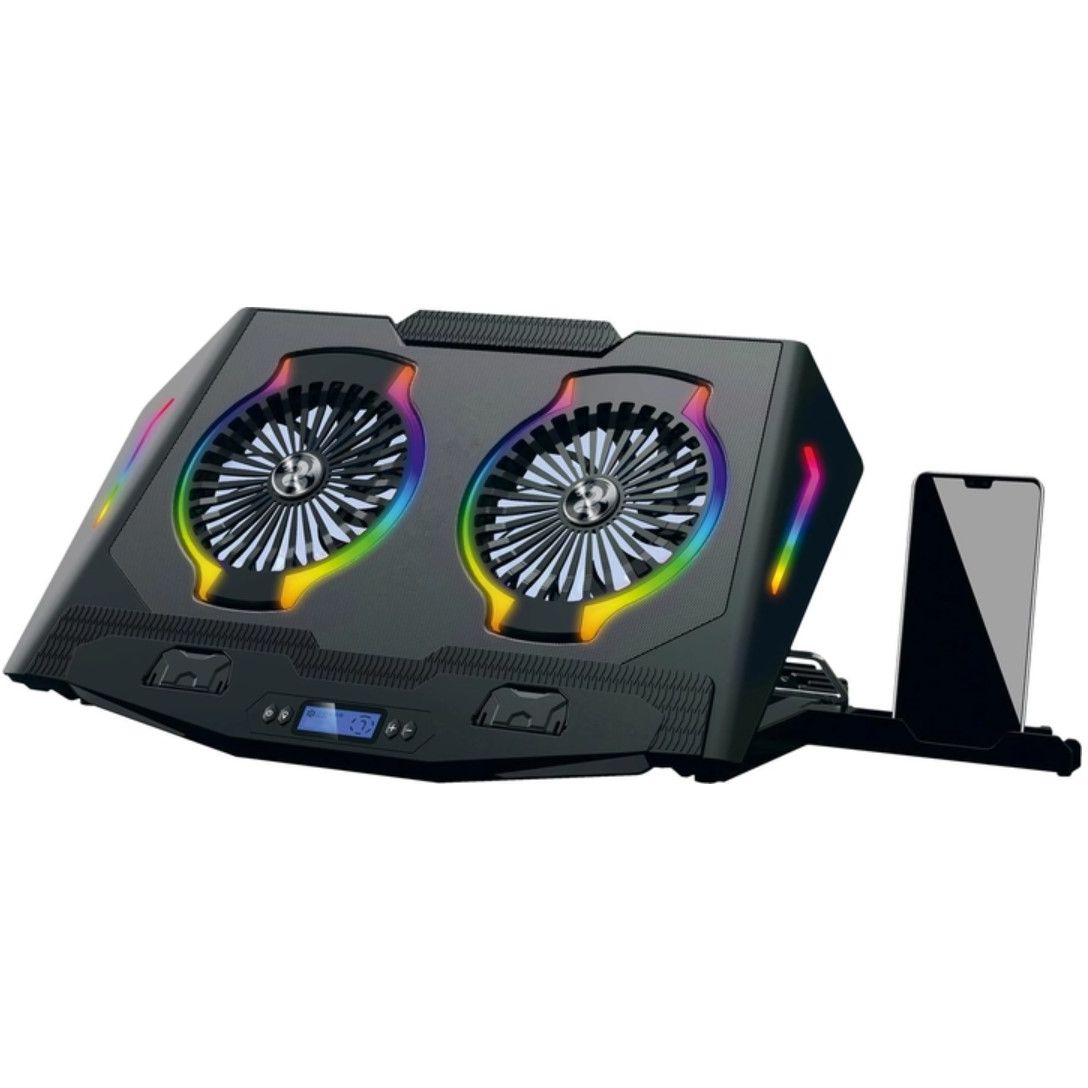 Охолоджувальна підставка для ноутбука 2E Gaming CPG006 2xFan RGB LED 17.3 дюймів  - фото 1