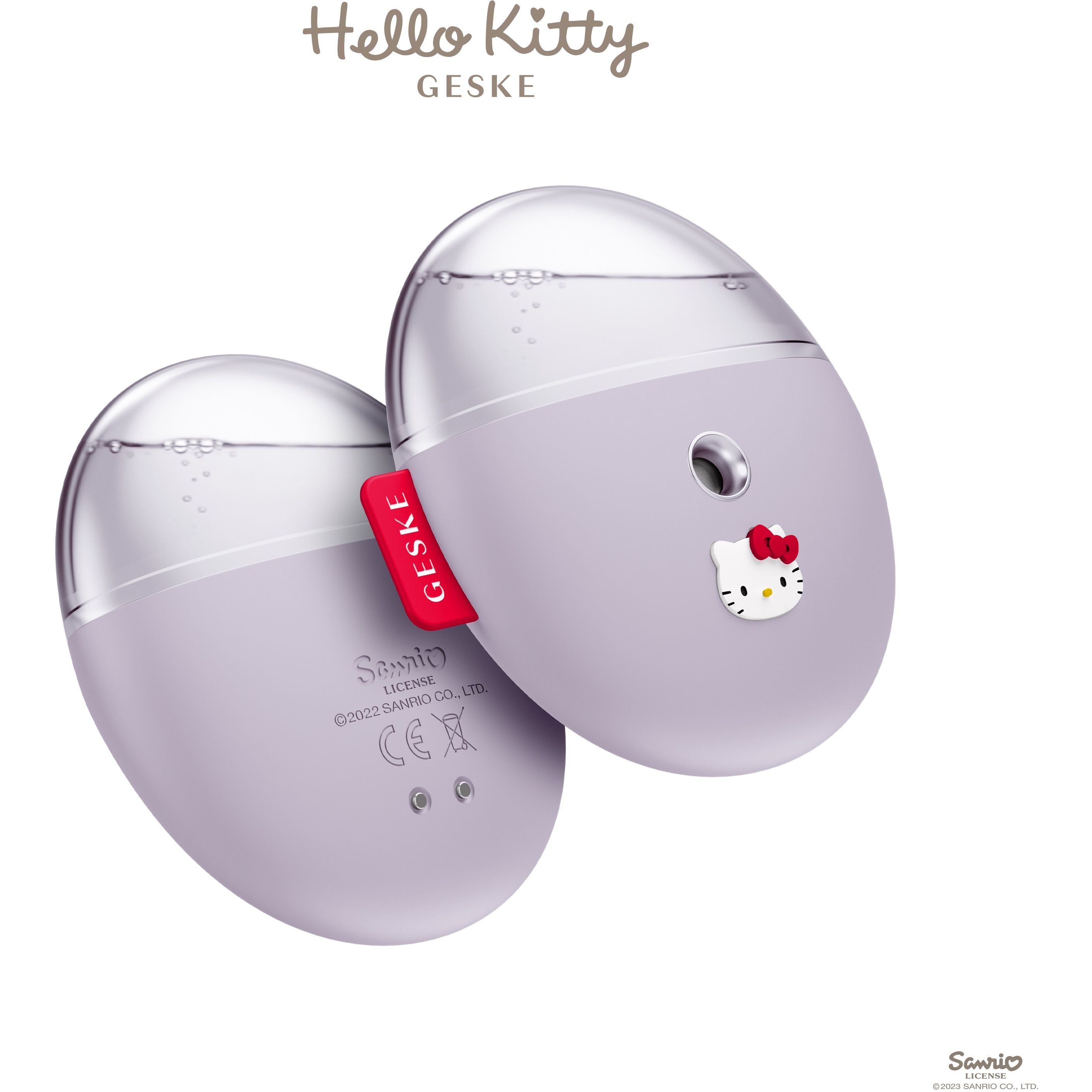 Электронный освежитель для увлажнения лица GESKE Facial Hydration Refresher 4 в 1 by Hello Kitty фиолетовый - фото 2