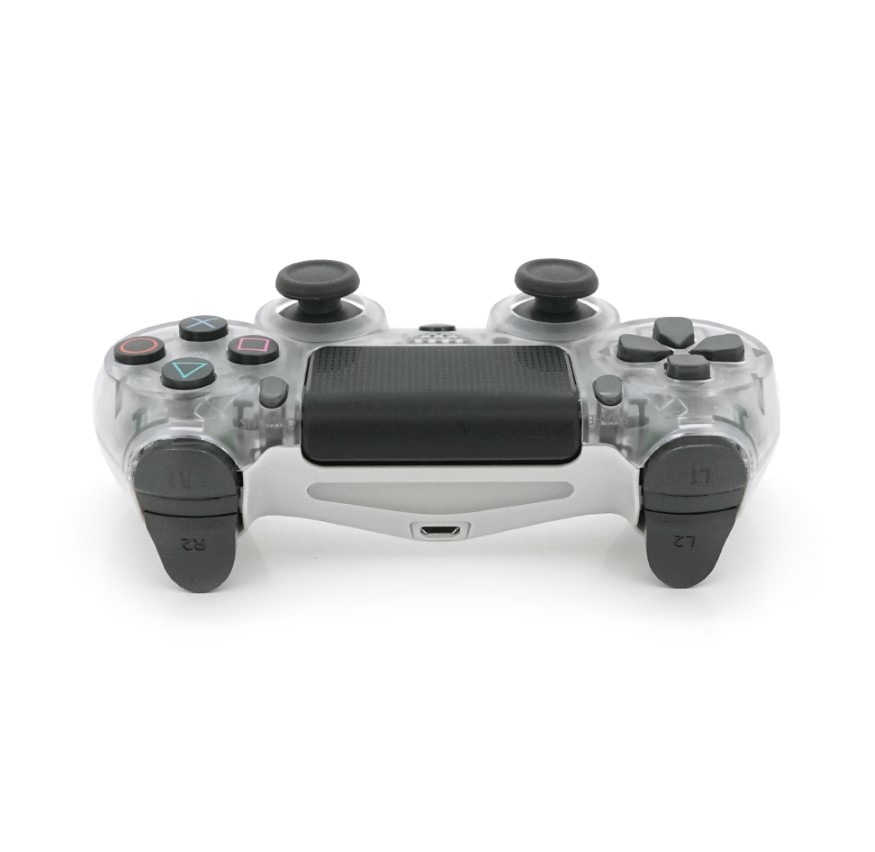 Геймпад джойстик Doubleshock Wireless PS4 Double Motor Vibration DualShock 4 Transparent-White - фото 2