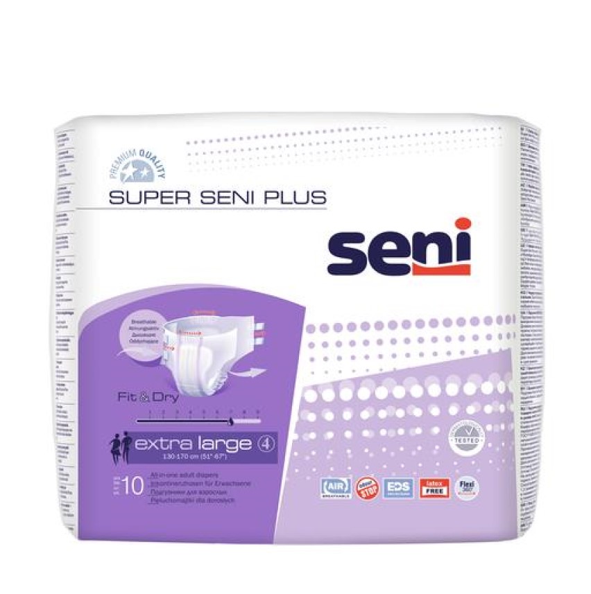 Подгузники для взрослых Super Seni Plus extra large, 10 шт. (SE-094-XL10-A02) - фото 1