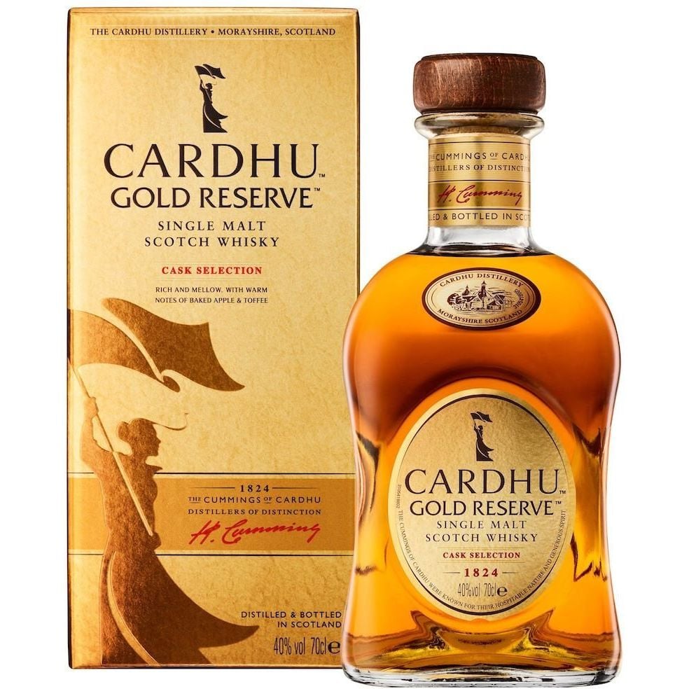 Виски Cardhu Gold Reserve Single Malt Scotch Whisky 40% 0.7 л в подарочной упаковке - фото 1