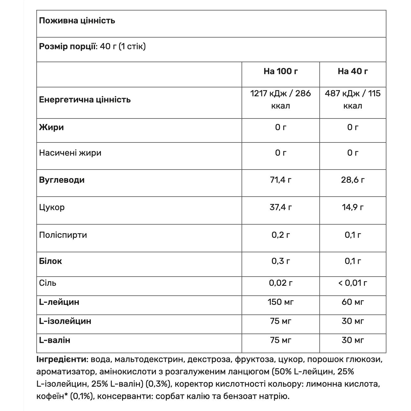 Энергетический гель Quamtrax Energy Gel + caffeine банан 18 шт. х 40 г - фото 3