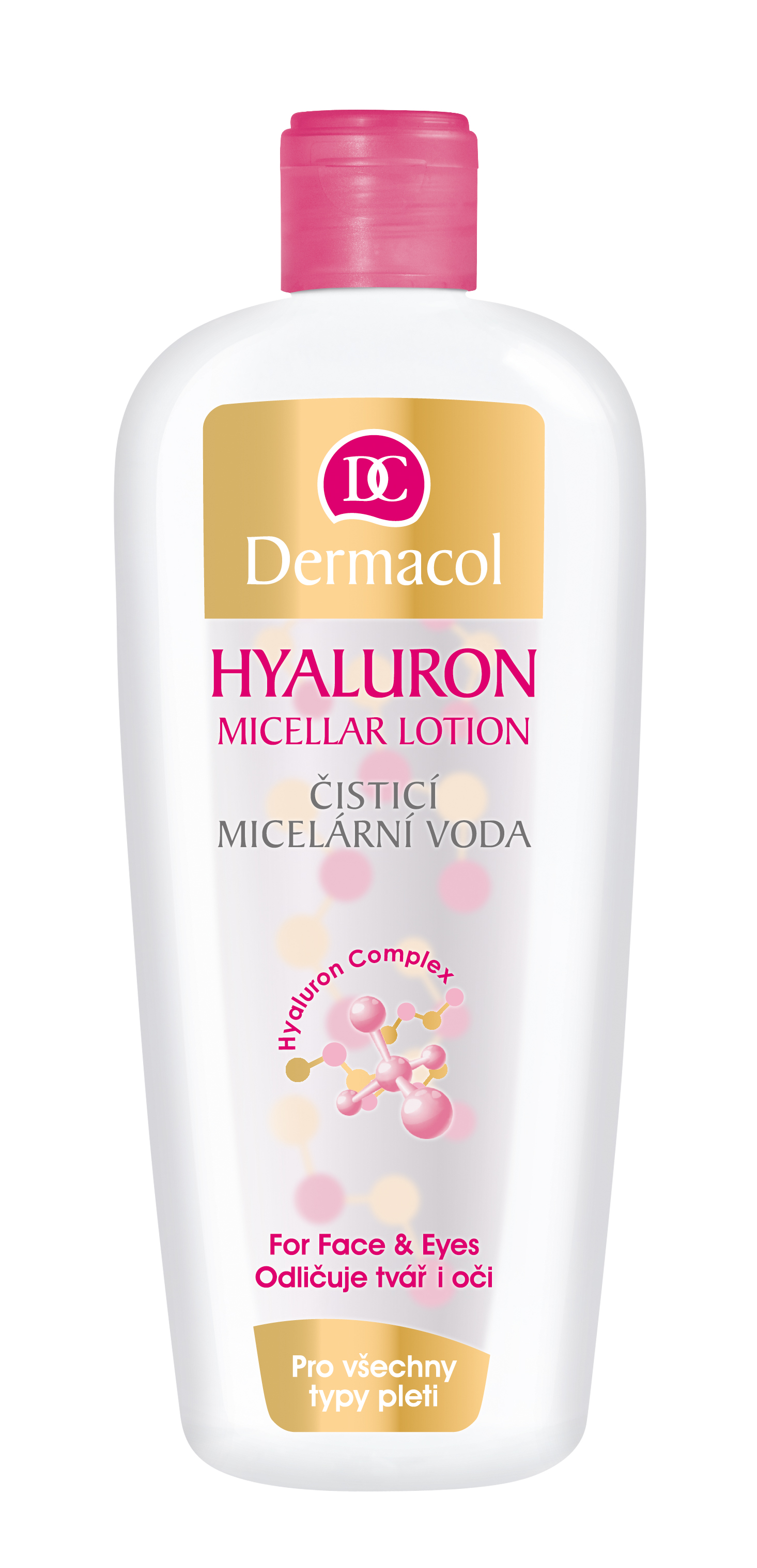 Мицеллярная вода Dermacol Hyaluron Micellar Lotion, 400 мл - фото 1