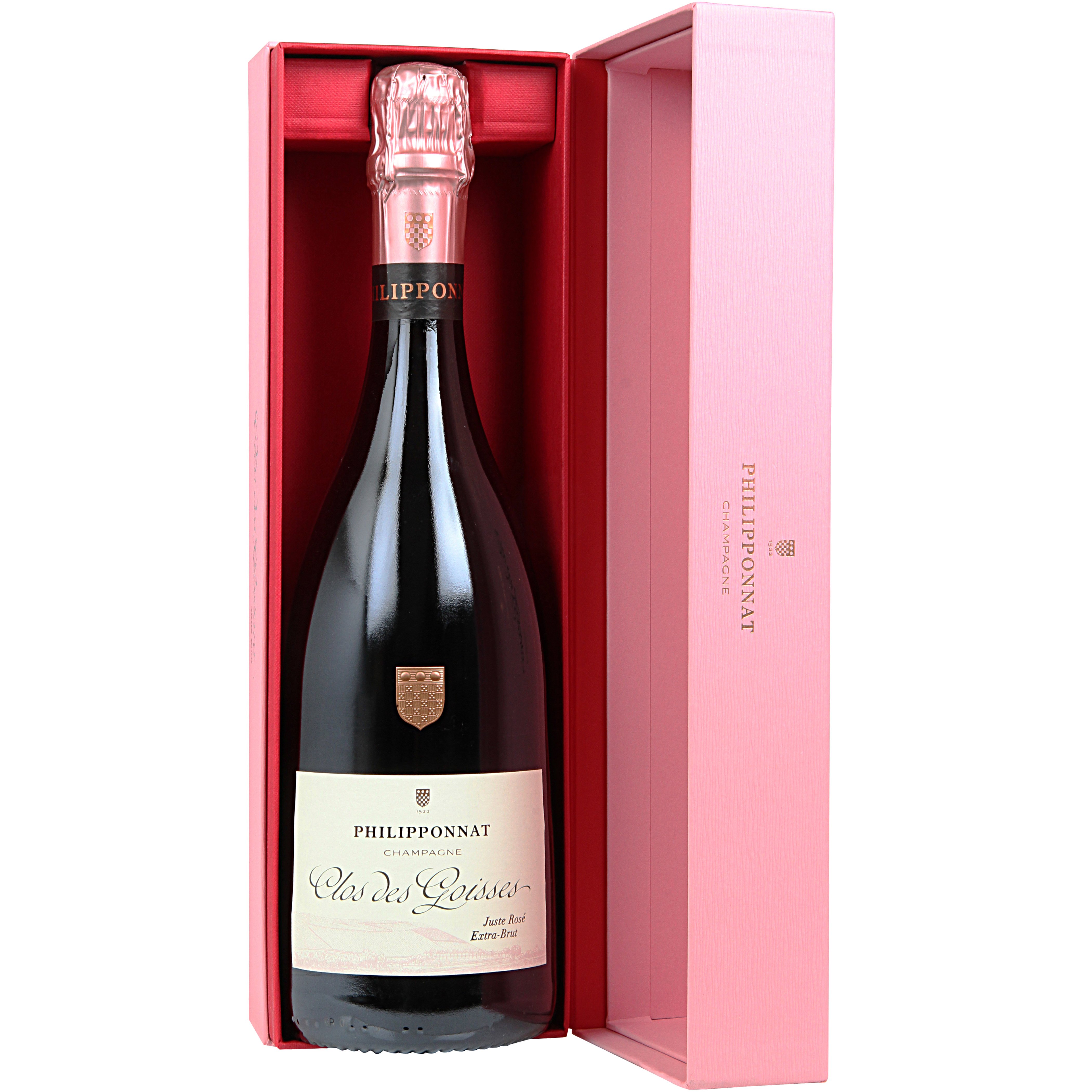 Шампанське Philipponnat Clos Des Goisses 2009 Juste Rose рожеве екстра-брют 0.75 л, в подарунковій коробці - фото 1