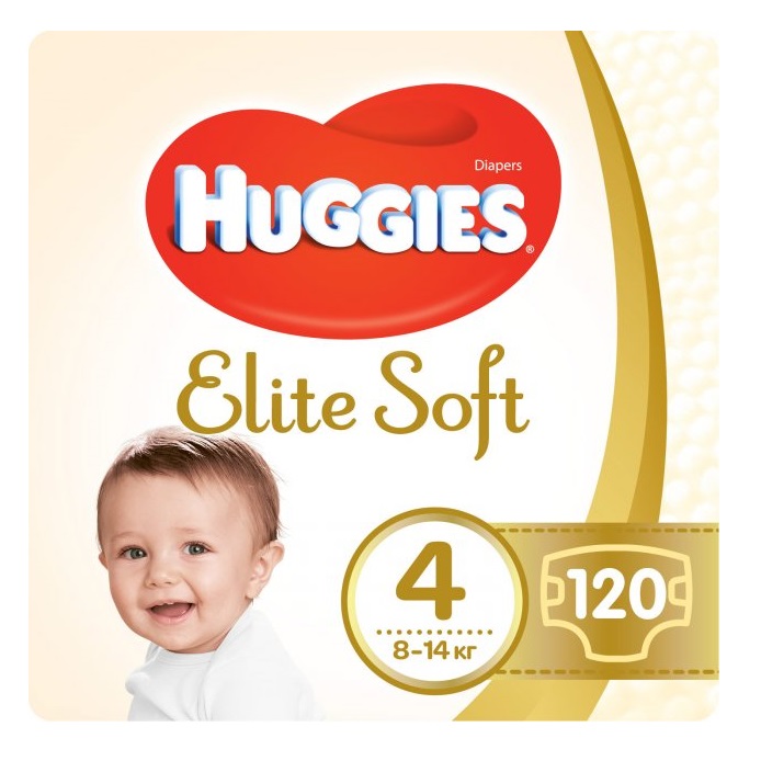 Уцінка. Підгузки Huggies Elite Soft 4 (8-14 кг), 120 шт. - фото 1