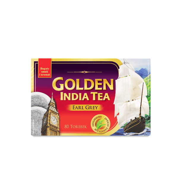 Чай чорний Golden India Tea Earl Grey 120 г (80 шт. х 1.5 г) (895370) - фото 2