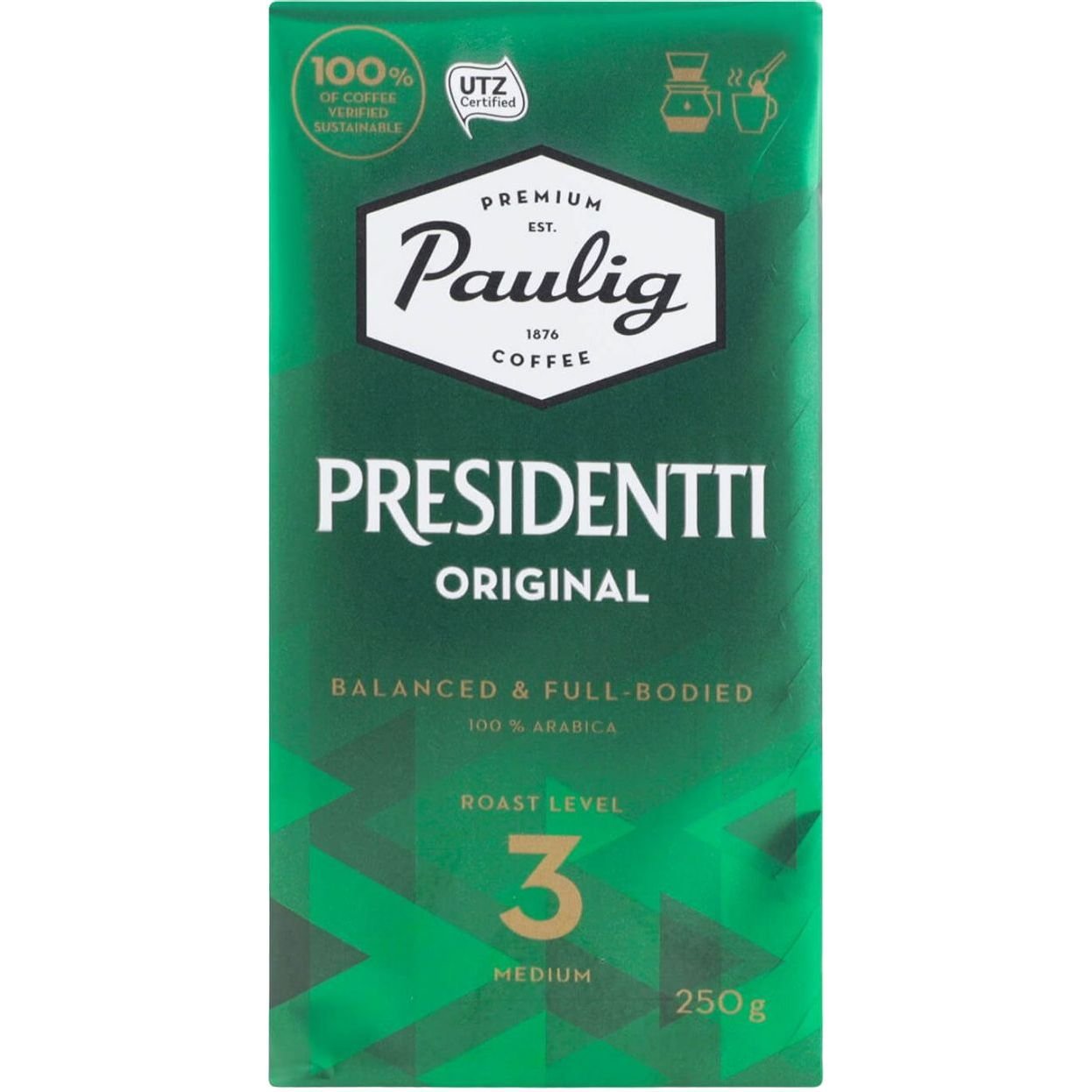 Кофе молотый Paulig Presidentti Original 250 г (70917) - фото 1