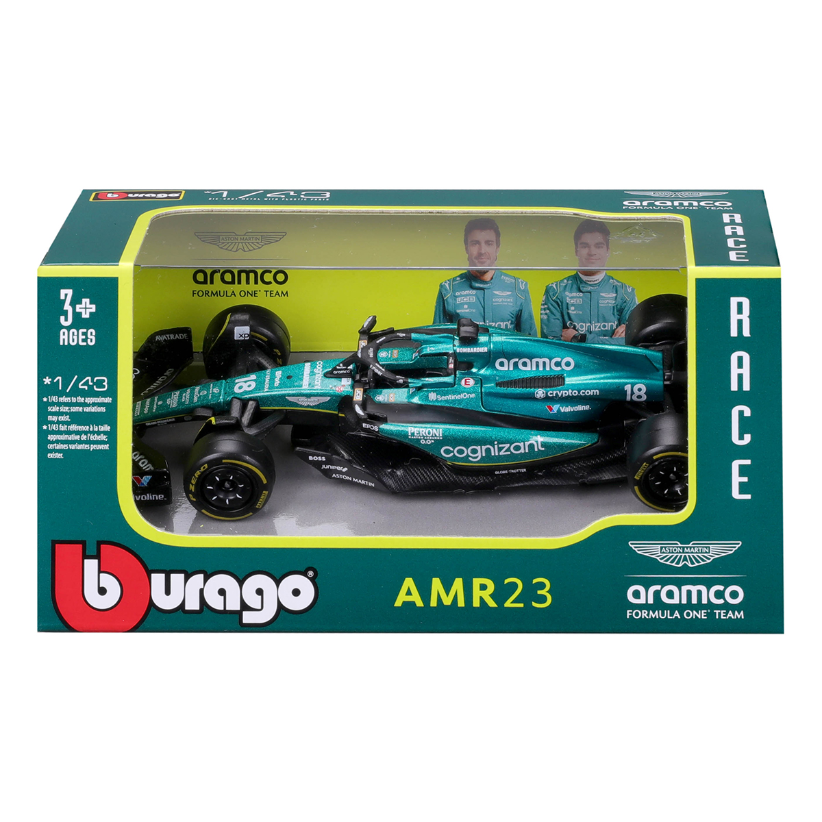 Автомодель Bburago Aston Martin AMR23, 2023, 1:43 в ассортименте (18-38090) - фото 8